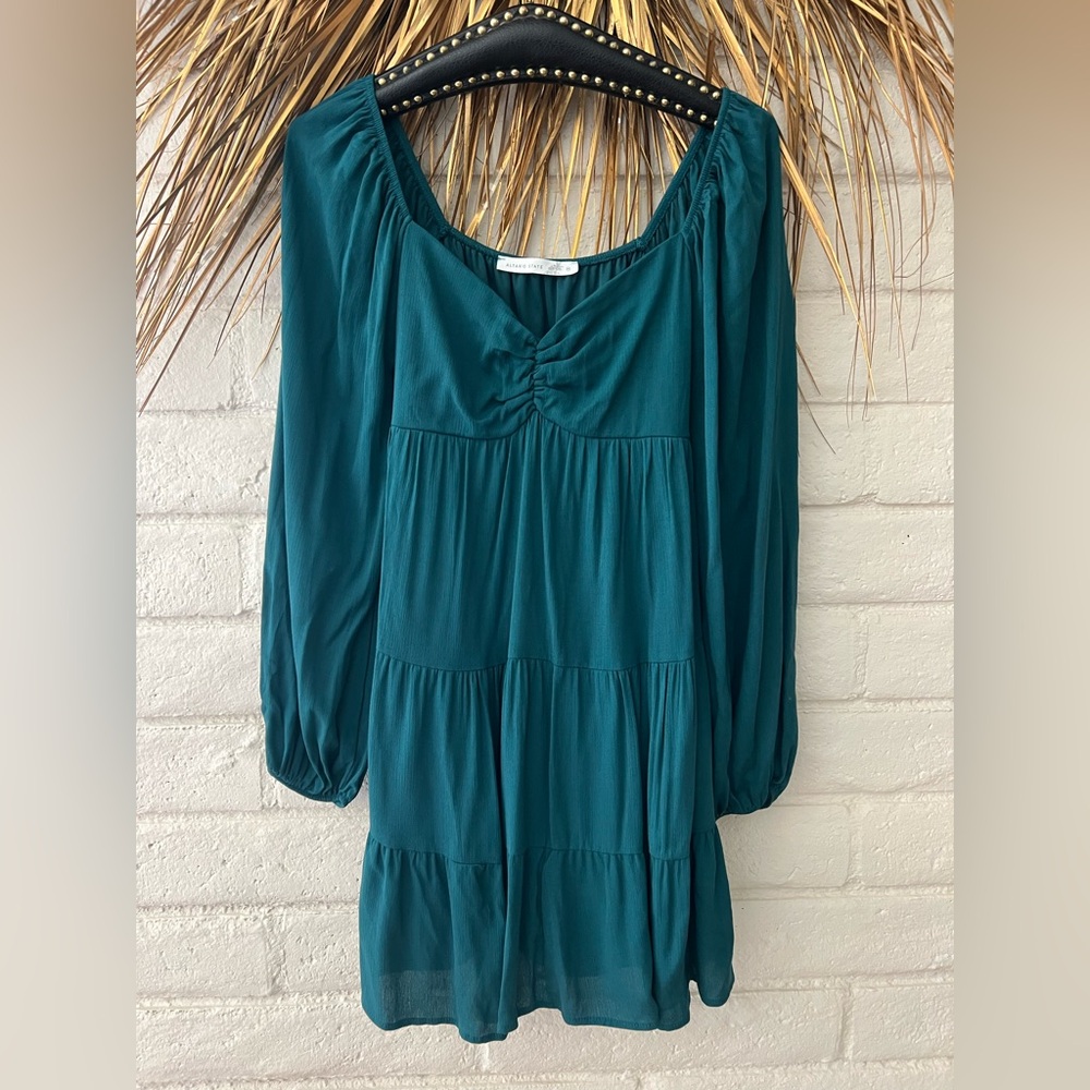 Altar'd State Green Midi Dress